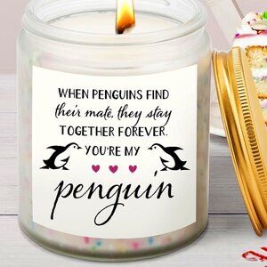 Soy Candle Lavender - You are my Penguin